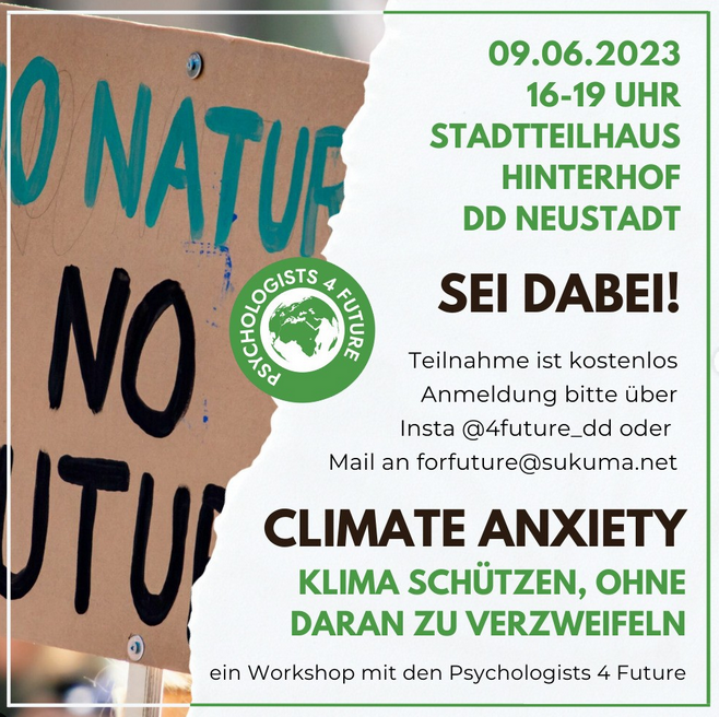 Climate Anxiety Workshop mit den Psychologists 4 Future
