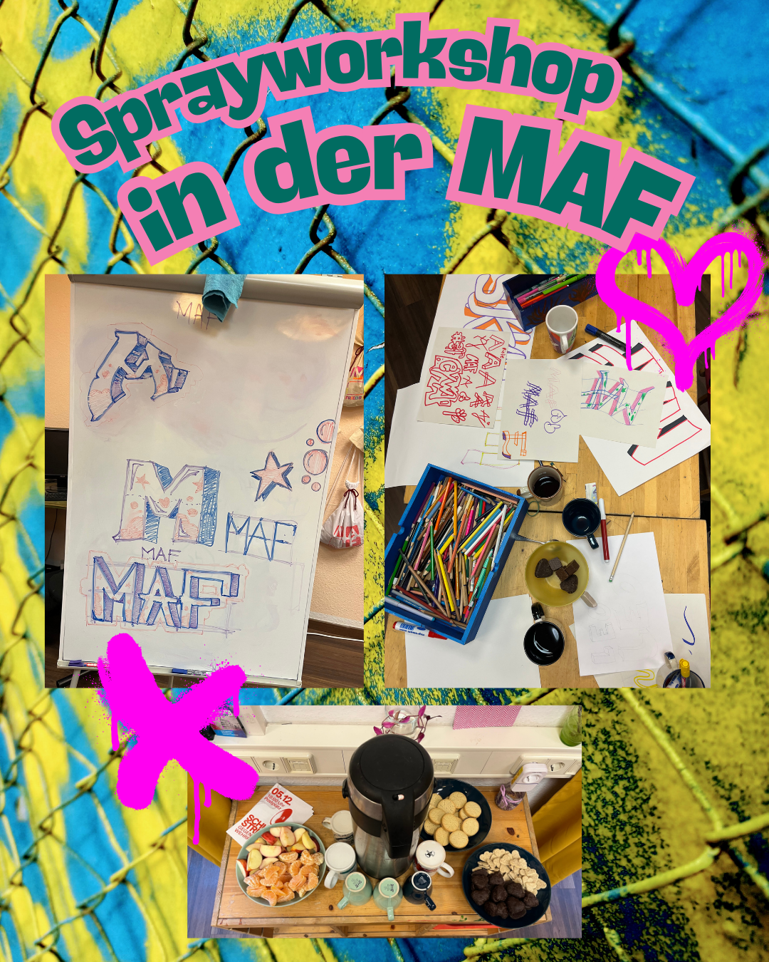 Sprayworkshop in der MAF